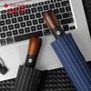 Tri-polar Automatic Striped Folding Umbrella