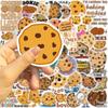 50 Cartoon Cookies Doodle Stickers Decorate Guitar Notebook Suitcase DIY Waterproof