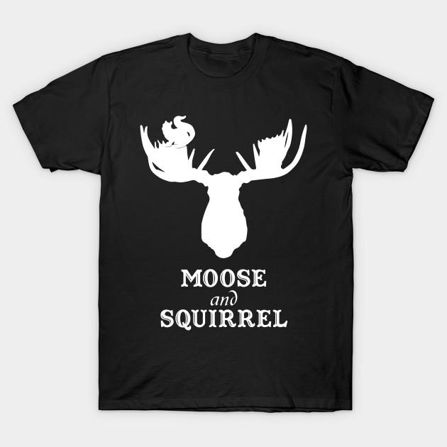 

Men Black Print T-shirt Supernatural Moose No-Cut Transfer Paper Print Cotton Tshirt 2XL чорний
