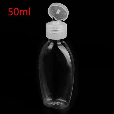 50ml Portable Empty Bottle Transparent PET Bottles Hand Soap Bottle