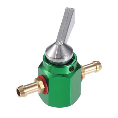 X AUTOHAUX Gas Inline On-Off Torneira de Combustível Pet Cock Válvula Interruptor 6mm Liga de Alumínio