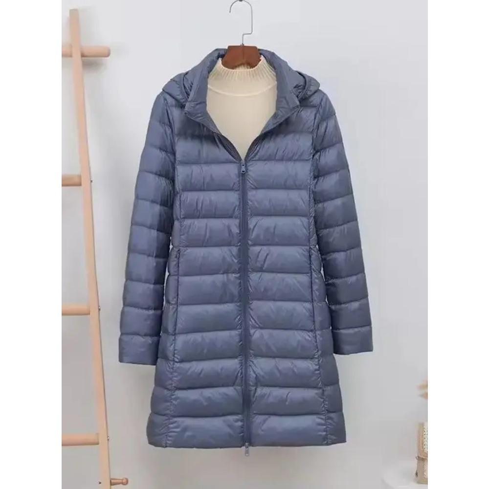 Hat Detachable Thick Long Down Jacket Women Winter Ultra Light Down Jacket Women With Hooded Down Coat