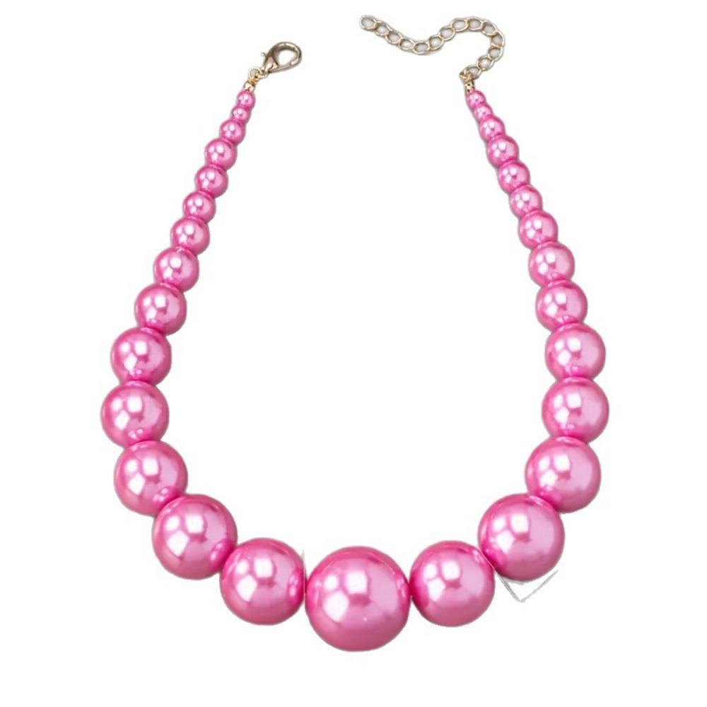 Europeiskt och Amerikanskt Rött Imitationspärla Tre-delat Set Europeiskt och Amerikanskt Överdrivet Temperament High-end Smycken