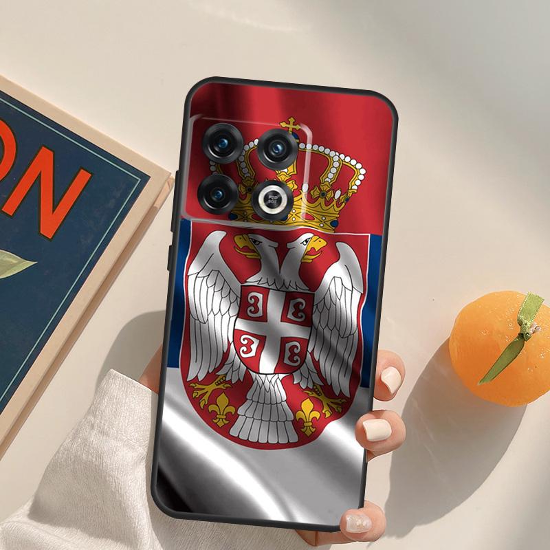 Flag of Serbia Serbian Case For OnePlus 15 13 12 11 13R 12R 10T 8T 13T OnePlus Nord 5 CE 3 2 4 Lite N20 N30 Cover