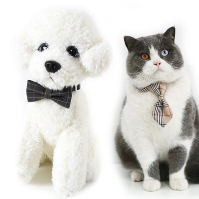 Festival Cat Collar Adjustable Dogs Formal Collar Kitten Necktie Collar Cats Festival Costume Pet Party Bowtie 2PCS