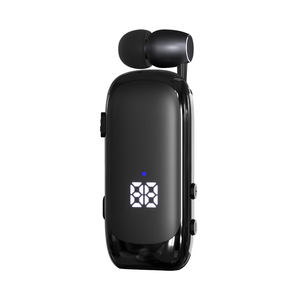 K88 Lavalier Business Wireless Headset Bluetooth 5.4 Calling/Music 20 Hour Vibration Reminder With Mic Noice Cancelling Earphone