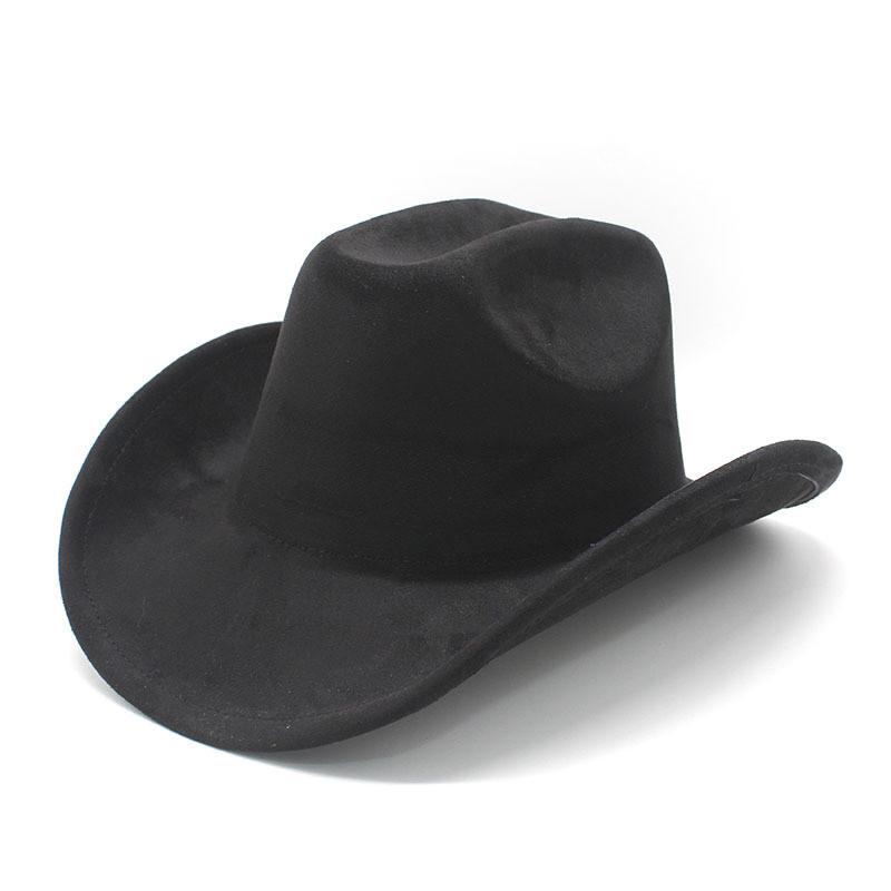 Traditional Style Wool Felt Cowboy Hat With Wide Brim For Men And Women