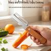 Multifunctional Onion Slicer & Fruit Peeler - Kitchen Tool for Shredding, Peeling, and Grating.