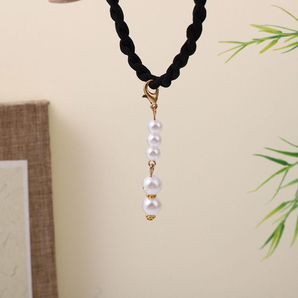 Tassel Hanfu Tassel Headwear Hair Band Weave Hair Rope Retro Chinese Style Rubber Band  Hair Band