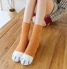 College Style Thicken Coral Fleece Cat Paw Calf Socks For Women Autumn Winter Warm Long Tube Socks Home Sleeping Floor Socks