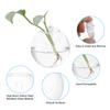 Wall Vases for Flowers, 4 Pcs Planters Hanging Glass Terrariums Propagation Station for Home Office Decor Housewarming Gifts