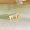 Cute Bow Stud Earrings for Women Sweet Girl Heart Student Party Prevention Earrings