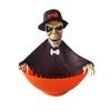 Glowing Halloween Candy Bowl Battery Powered Halloween Ghost Ornament Party Props Fruit Bowl  Gift