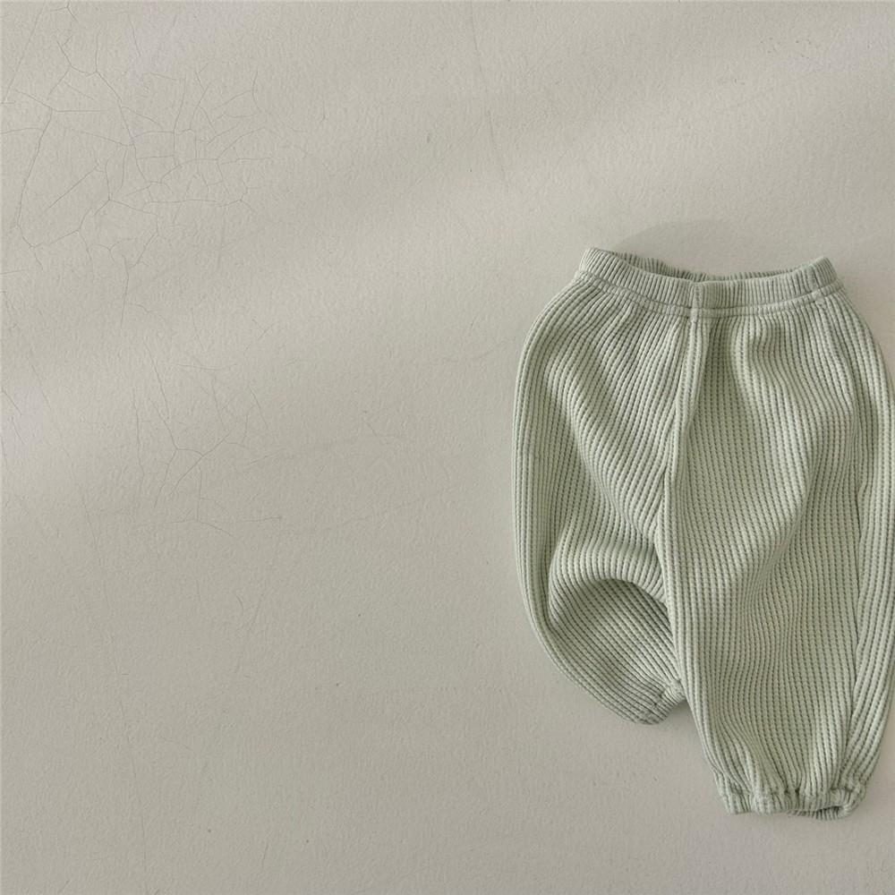 Wiosna Jesień Zestaw Ubrań Dziecięcych Chłopiec Dziewczynka Niemowlę Wafel Kreskówka Długi Rękaw Bluzki+Gładkie Spodnie 2szt Dzieci Nadruk Liter T-shirt Garnitur