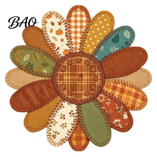 Indoor Outdoor Wall Hanging Vintage Patchwork Wooden Sign, Rustic Country Style Decor Holiday Gift for Home with Hemp Rope Door Fireplace, Autumn