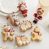 Plastic Fox Bear Pendant Colorful Christmas Resin Pendant Christmas Tree Decoration  Xmas
