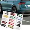 ASRHP1 New R Logo Rear Trunk Badge Metal Car Front Grille Emblem for VW Passat Tiguan Golf 5 6 7 8 Beetle Jetta  Rear Badge