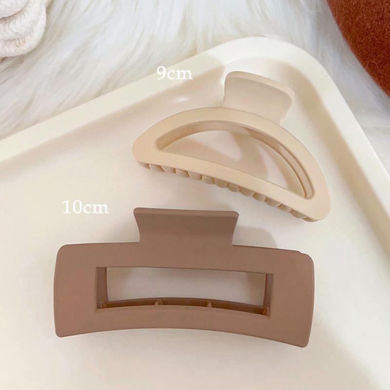 

10 шт., новые женские модные зажимы для волос, кофейный, черный, акриловый, большой коготь для волос, корейский для девочек, зажим в виде акулы, головные уборы, заколка, аксессуары для волос