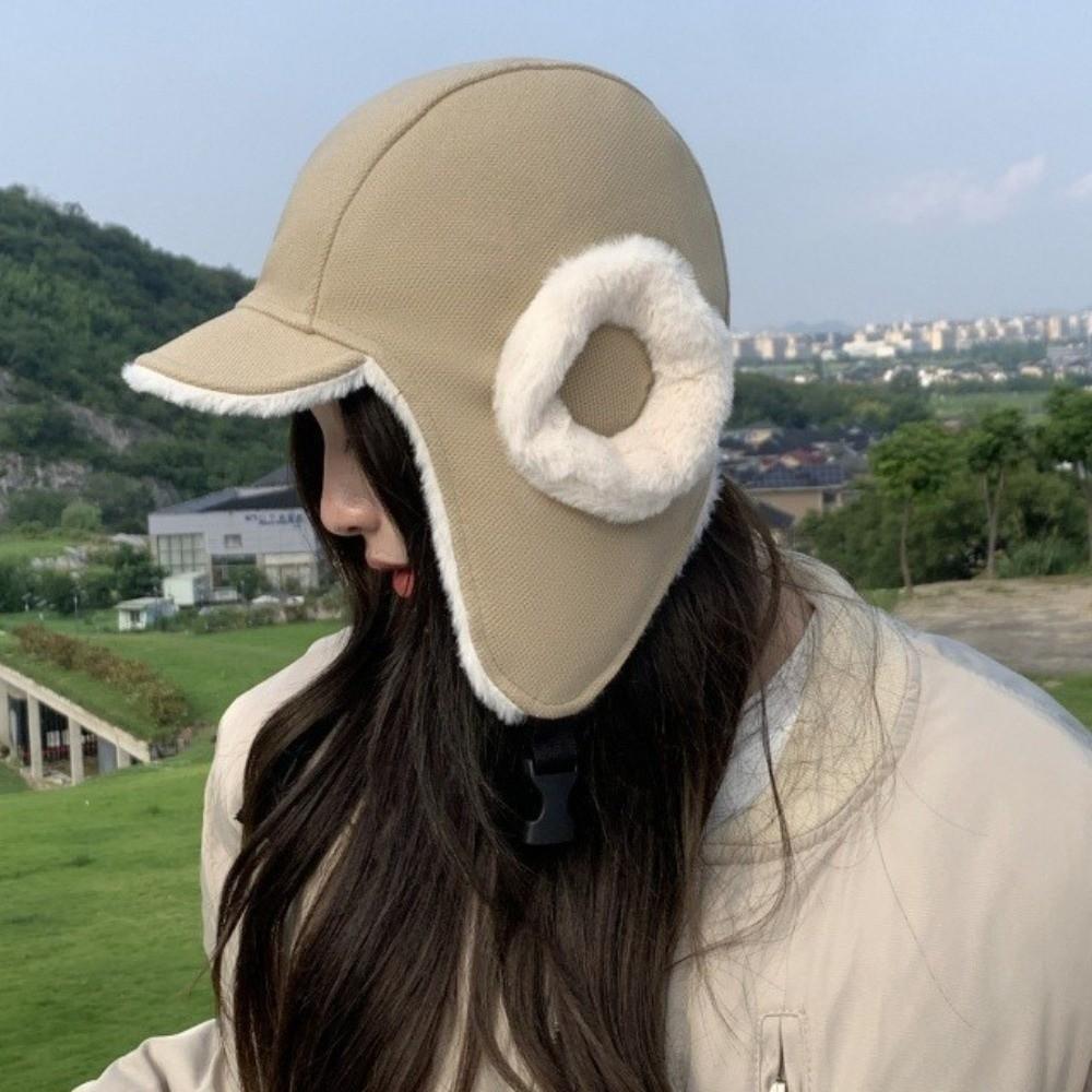 Ear Protection Bomber Hat Plush Ski Earflap Bonnet Fashion Lei Feng Hat  for Men Women