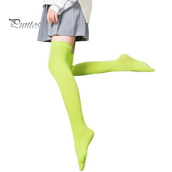 

1 пара женских зимних носков выше колена с высокой трубой, противоскользящие, эластичные, однотонные, сохраняют тепло, меняют форму ноги, для повседневных школьных свиданий, чулки 54 зелёный