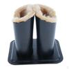 Plush Eyeglasses Holder Glasses - PU Leather Stand Case