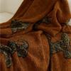 Retro Tiger Knitted Blanket Brown Bedspread Modern Orange Decorative For Sofa Throw Warm Living Room Bedding Home Decorations