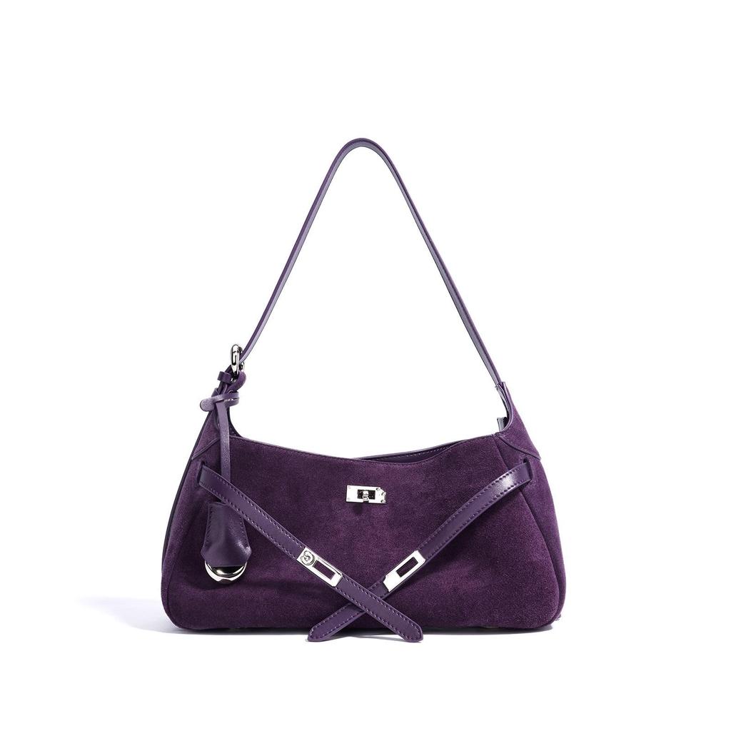 2025 Frosted Leather Women's Underarm & Crossbody Handbag - Versatile Commuter Small Square Bag