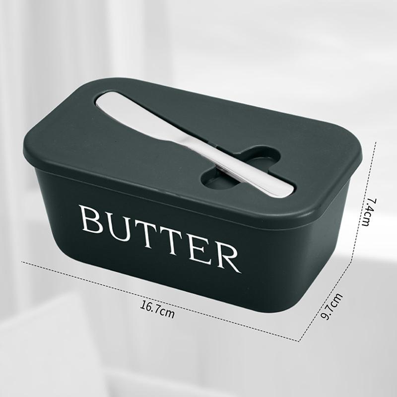 Butter Container Food Grade PP Box Restaurant Sealed Storage Cheese Dish With Butter Slicer Butter Tableware Outdoor Tableware