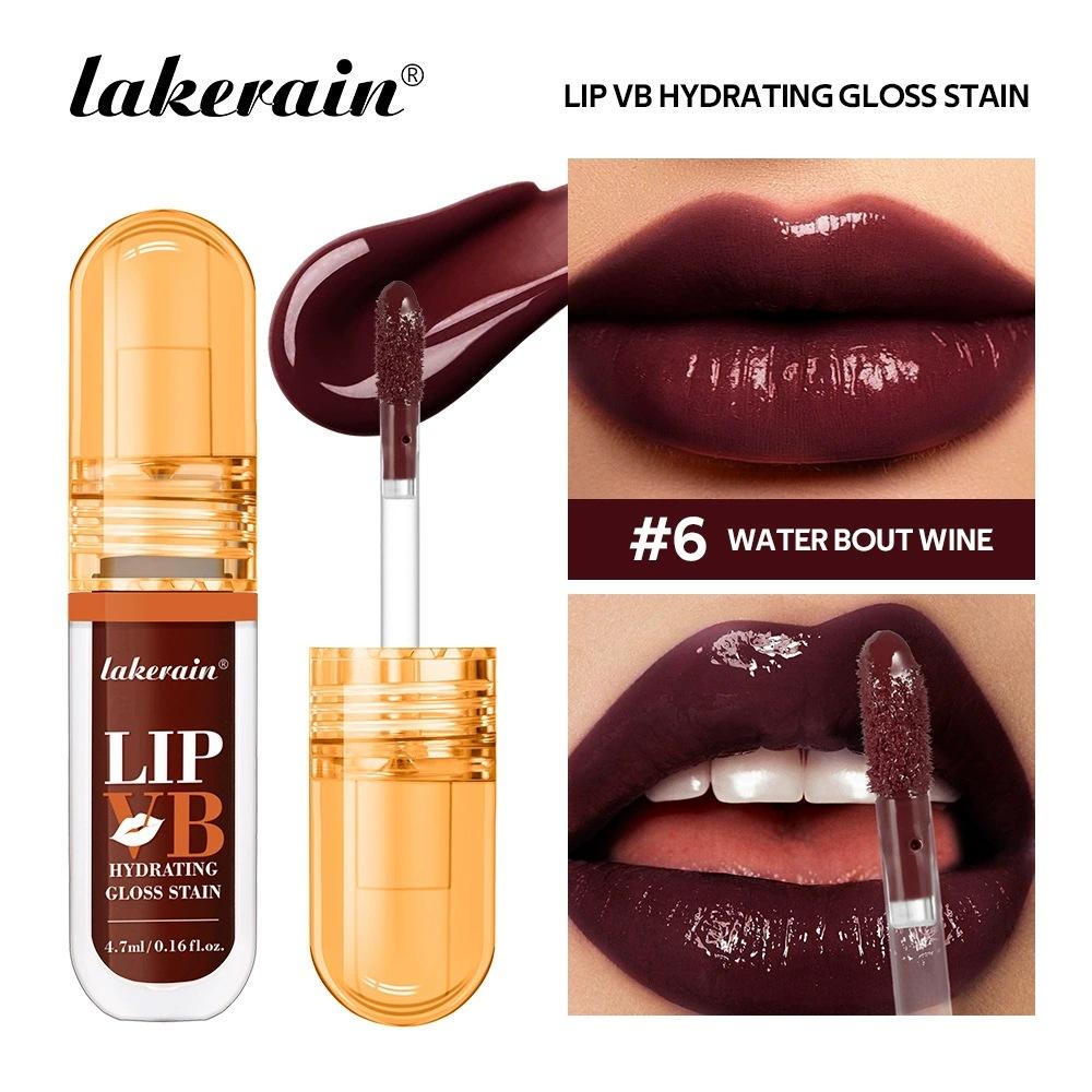 

Lip Stain Lip Vb Увлажняющий блеск Длительное увлажнение 12 часов Ванильный вкус Увлажнение Питать Успокаивать Губы Мгновенный блеск для губ