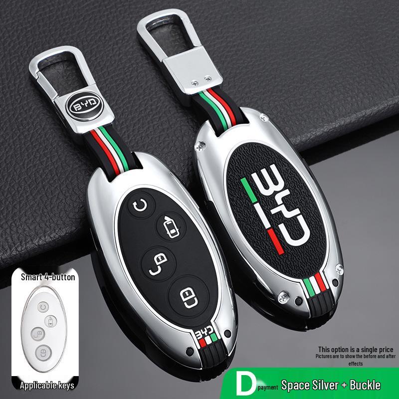 Metal Shell Buckle Case for BYD Song DM, Yuan, S7, Song Plus, Song Max, and Qin Pro Keys