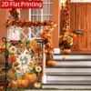 2D Flat - 2D Flat Thanksgiving Pumpkin Maple Leaf Hazelnut Autumn Garden Flag 2 (2)  Outdoor Garden Flag Double-Sided Home Decoration Courtyard Decora