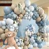 Macarons Blue Balloon Arch Kit Happy Wedding Birthday Party Decoration for Home Balloon Arch Kit Birthday Wedding Party Supplies