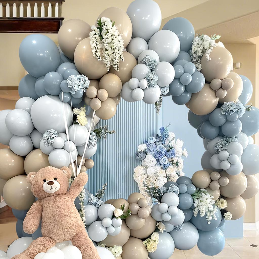 Macarons Blue Balloon Arch Kit Happy Wedding Birthday Party Decoration for Home Balloon Arch Kit Birthday Wedding Party Supplies