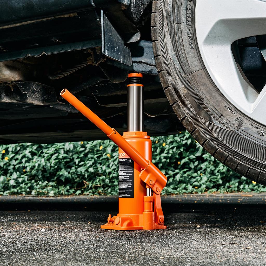 VEVOR Hydraulic Bottle Jack, 10 Ton Load Capacity, 235-470 Mm Lifting Range, Heavy Duty Hydraulic Welded Bottle Jack for Car, SUV, Pickup