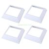 24TE White Plastic Post Base Trim Skirt 4inch Interior Diameter for Deck Posts 4Piece