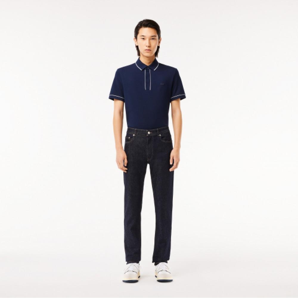 

LACOSTE Мужские джинсовые брюки узкого кроя [Темно-синий]