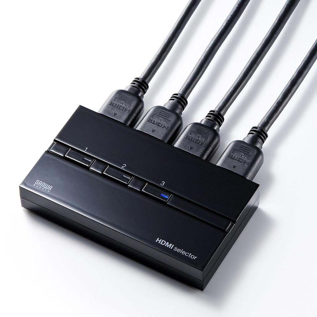 SANWA SUPPLY Przełącznik HDMI SW-HD31ML (Brak automatycznego przełączania, 3 wejścia, 1 wyjście)