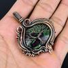Tree Of Life Ruby in Zoisite Pendant, Handmade Gemstone 999 Copper Wire Wrap Pendant Antique Jewelry, For Gift Copper Jewelry