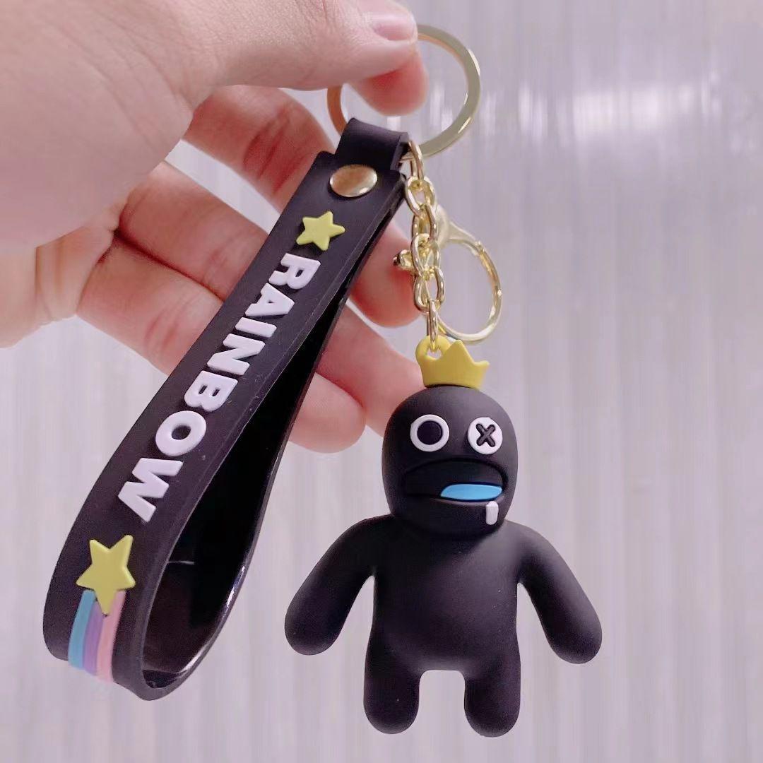 

Фигурка Rainbow Friends Roblox Синий Черный Красный Брелок Подвеска на Сумку Детский Подарок Рождество чёрный
