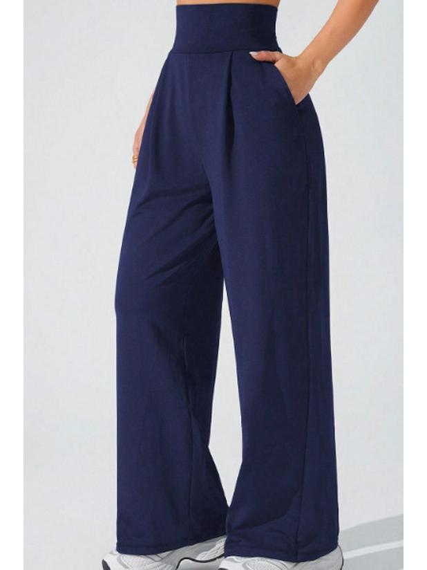 

High-Waisted Tummy Control Slimming Women s Yoga Pants: Straight Leg, Casual Drape fit. XL темно-синий