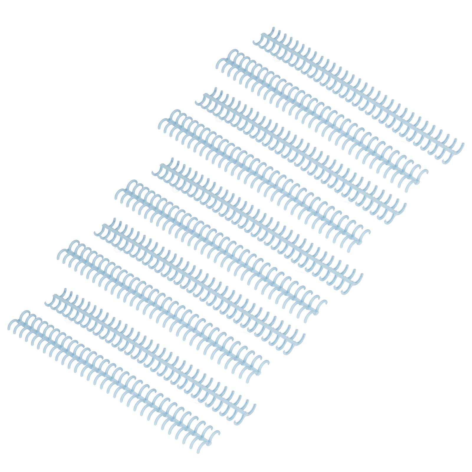 

10 шт. переплетных корешка 30 отверстий диаметром 12 мм, сделай сам, разрезаемые пластиковые корешки для переплета А4 для школы светло-синий