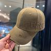 Peaked Caps, Men'S And Women'S Personalized Side Labels, Letters, Hard Top Baseball Caps, Trendy Brand Retro Holes