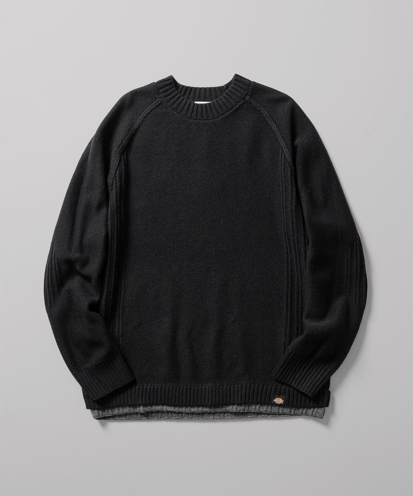 DICKIES Layered Pullover Knit Black