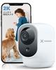 COCOCAM 2K Indoor Security Camera with 5200mAh Battery, 335°P/90°T PTZ Scanning Camera, Wireless, Baby Monitor, Pet Camera, Elderly Care, Home Securit