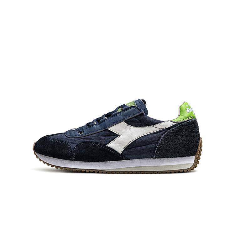 Herren Sneaker Diadora EQUIPE Low-Top Freizeitschuhe Herren Dunkelblau 42.5 black