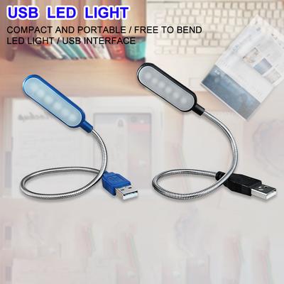 6leds Laptop for Power Bank Light Reading Table Lamp PC Computer Mini Book Light LED USB Lamp Flexible Notebook