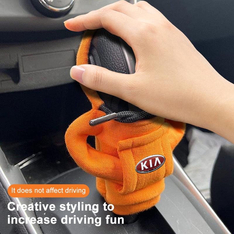 1Pcs Fashion Car Gear Lever Hood Small Sweater Decoration Gear Lever Hoodie For KIA K5 K9 Sorento Ceed Sportage Carnival Stinger Forte Niro Cadenza
