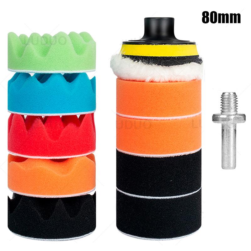 45/30/15 BUC Discuri Abrazive 3 Inch Pad de Lustruire Pad de Polisat Burete pentru Ceruire Kit Renovare Faruri Auto Polish Auto