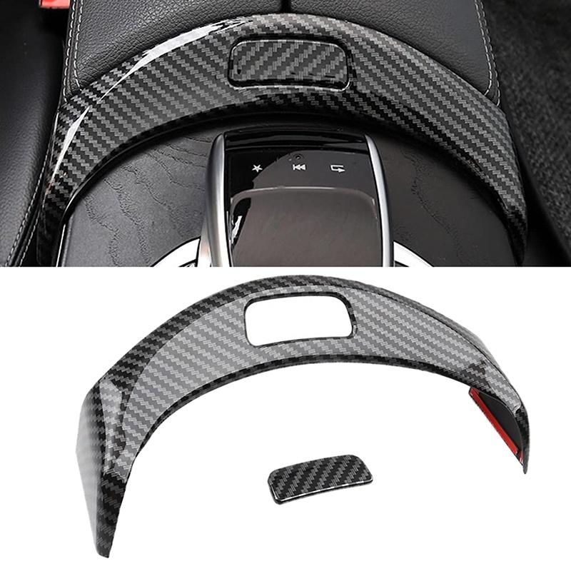 Car Center Console Armrest Storage Box Button Cover Trim For Mercedes Benz GLC250 GLC300 C200 C250 W205 Car Accessories