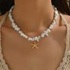 Ornamenten Schelp Zeester Ketting Zee Serie Strand Kralen Ketting Boheemse Stijl Ketting Dames